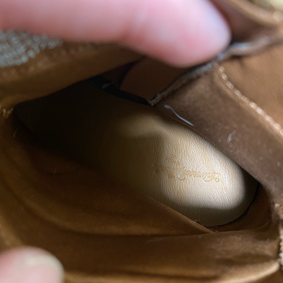 Universal Thread Women's Size 7 Cognac Brown Memory Foam Heel Booties - Picture 7 of 10